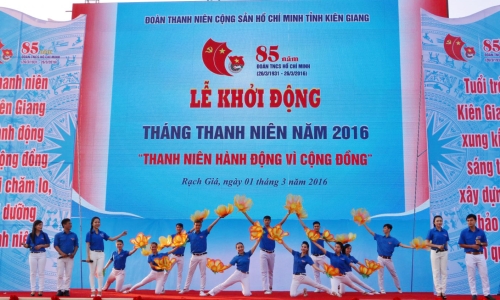 Kiên Giang:  khởi động Tháng thanh niên gắn với hưởng ứng Năm Du lịch quốc gia 2016